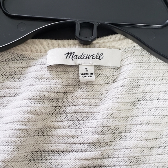 Madewell Women's Knit Cardigan Cream Large Long Sleeve - Picture 9 of 9